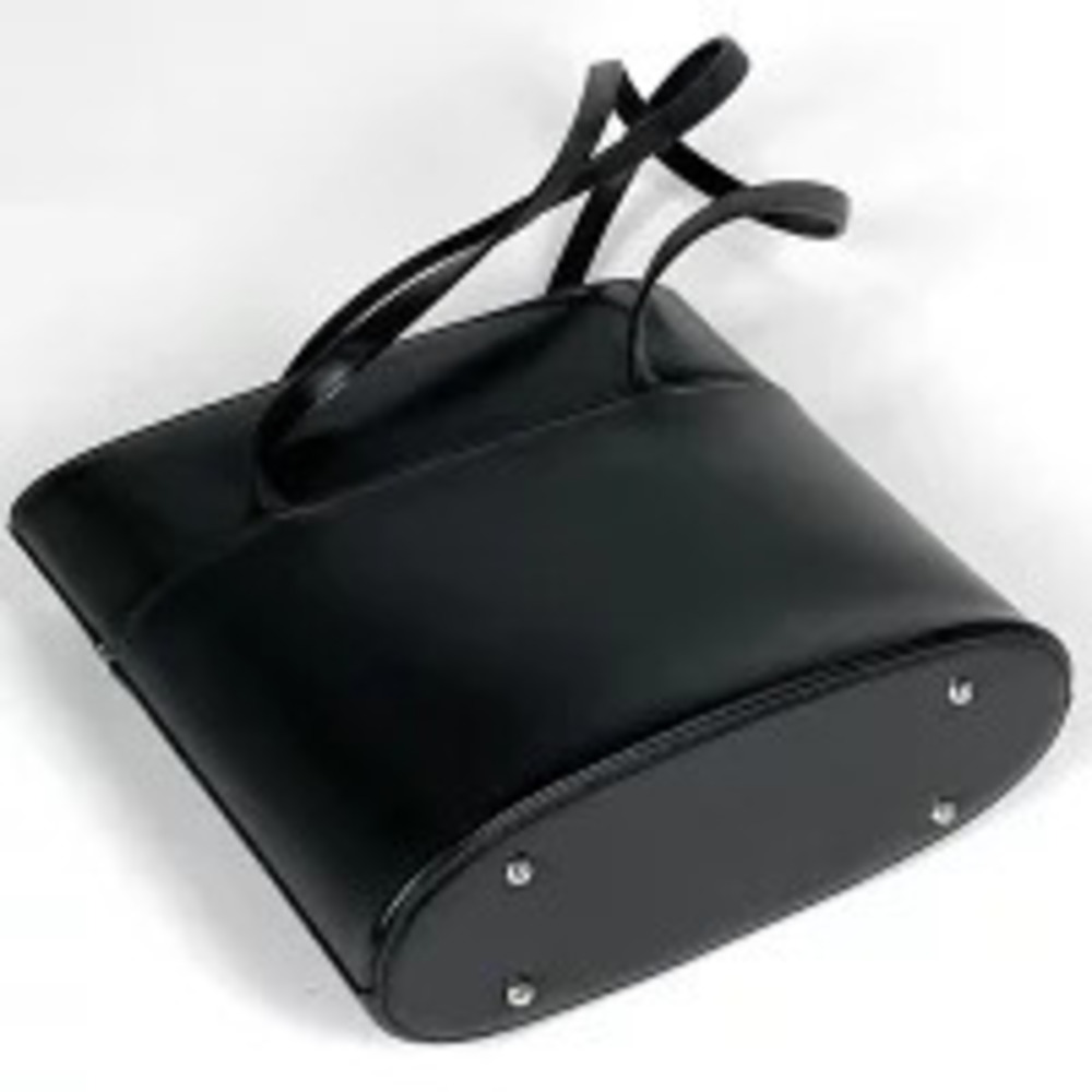 Burberry leather black tote check shoulder bag Black